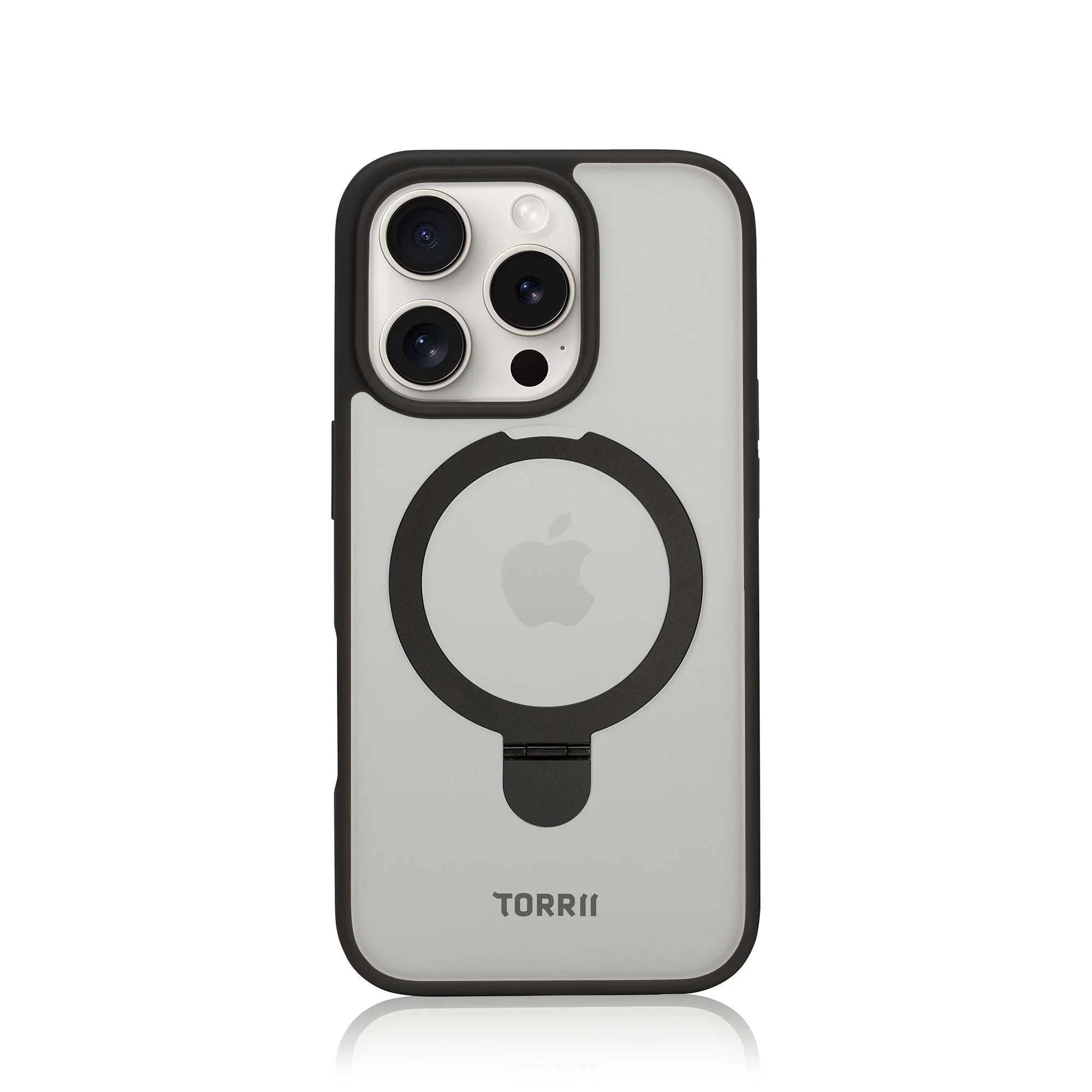 iPhone 16 Pro Torrii Torero Stand Magsafe Cover - Black - Tashqila iPhone 16 Pro Torrii Torero Stand Magsafe Cover - Black - Tashqila